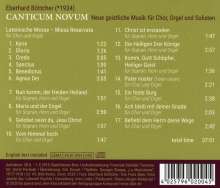 Eberhard Böttcher (geb. 1934): Geistliche Werke für Chor &amp; Orgel &amp; Solisten "Canticum Novum", CD