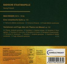 Max Reger (1873-1916): Variationen &amp; Fuge über ein Mozart-Thema op.132, CD