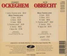 Jakob Obrecht (1457-1505): Missa "L'homme arme", CD