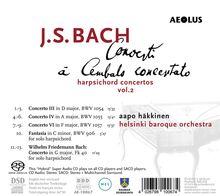 Johann Sebastian Bach (1685-1750): Cembalokonzerte Vol.2, Super Audio CD