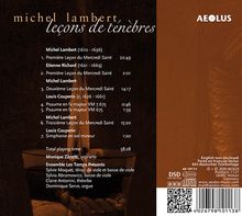 Michel Lambert (1610-1696): Lecons de Tenebres du Mercredi Saint Nr.1-3, CD
