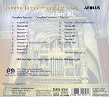 Johann Jacob Froberger (1616-1667): Orgelwerke (Complete Fantasias / Complete Canzonas / Toccatas), Super Audio CD