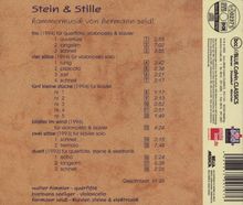Hermann Seidl (geb. 1958): Stein &amp; Stille-Kammermu, CD