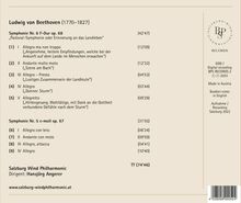 Ludwig van Beethoven (1770-1827): Symphonien Nr.5 &amp; 6 (in der Bearbeitung für Blasorchester), CD