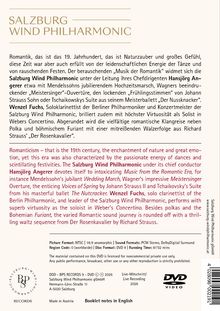 SALZBURG WIND PHILHARMONIC. Romantik, 19. Jahrhundert, Musik, Tänze, Salzburg Wind Philharmonic, Hansjörg Angerer, Wenzel Fuchs.