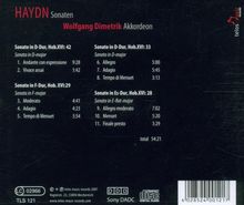 Joseph Haydn (1732-1809): Klaviersonaten H.16 Nr.28,29,33,42 (arr.für Akkordeon), CD