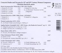 Christina Harnisch - Etüden &amp; Toccaten von Komponistinnen des 19. &amp; 20.Jahrhunderts, CD