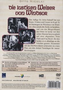 Die lustigen Weiber von Windsor, DVD