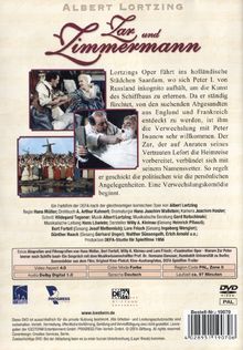 Zar und Zimmermann, DVD