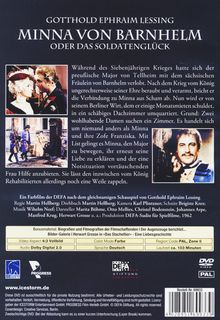 Minna von Barnhelm oder Das Soldatenglück, DVD