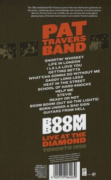 Pat Travers: Boom Boom (Live At The Diamond Toronto 1990), DVD