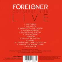 Foreigner: Greatest Hits Live In Las Vegas, 26.11.2005, CD
