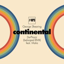 "George Shearing, continental, De-Phazz, (belooped RMX), feat. Malia". Zwei bunte, konzentrische Kreise auf beigem Hintergrund.
