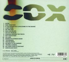 Titelliste: 1. Intro, 2. Rise Together, bis 17. Hard Blues Shot. Unten sind die Logos von earMUSIC und EDEL.