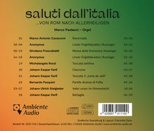 "saluti dall'italia ...VON ROM NACH ALLERHEILIGEN. Marco Paolacci – Orgel. Ambiente Audio Logo unten links."
