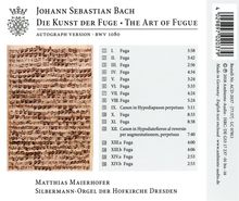 Johann Sebastian Bach (1685-1750): Die Kunst der Fuge BWV 1080 für Orgel, CD