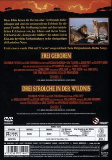 Frei geboren + Drei Strolche in der Wildnis, DVD