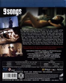 9 Songs (Blu-ray), Blu-ray Disc