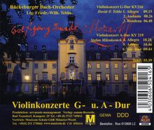 Wolfgang Amadeus Mozart (1756-1791): Violinkonzerte Nr.3 &amp; 5, CD