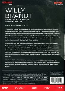 Willy Brandt - Erinnerungen an ein Politikerleben, DVD