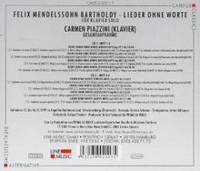 Felix Mendelssohn Bartholdy (1809-1847): Lieder ohne Worte (Ges.-Aufn.), 2 CDs