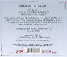 Giacomo Puccini (1858-1924): Turandot (in deutscher Sprache), 2 CDs