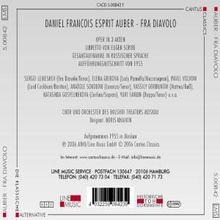 Daniel-Francois-Esprit Auber (1782-1871): Fra Diavolo (in russ.Spr.), 2 CDs