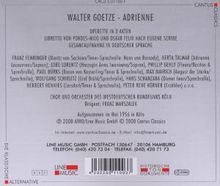 Walter Goetze (1883-1961): Adrienne, 2 CDs