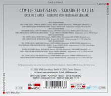 Camille Saint-Saens (1835-1921): Samson &amp; Dalila (4 Operngesamtaufnahmen im MP3-Format), 2 MP3-CDs