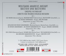 Wolfgang Amadeus Mozart (1756-1791): Bastien &amp; Bastienne (3 Gesamtaufnahmen), 2 CDs