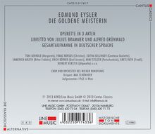 Edmund Eysler (1874-1949): Die goldene Meisterin, 2 CDs