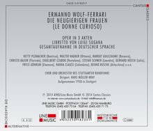 Ermanno Wolf-Ferrari (1876-1948): Die neugierigen Frauen, 2 CDs