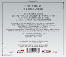 Franco Alfano (1875-1954): Il Dottor Antonio, 2 CDs