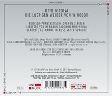 Otto Nicolai (1810-1849): Die lustigen Weiber von Windsor (gekürzte Aufnahme in russischer Sprache), 2 CDs