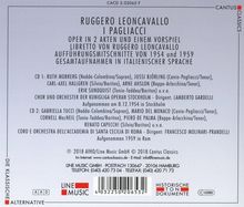 Ruggero Leoncavallo (1857-1919): Pagliacci (2 Gesamtaufnahmen), 2 CDs