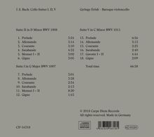 Johann Sebastian Bach (1685-1750): Cellosuiten BWV 1007,1008,1011, CD