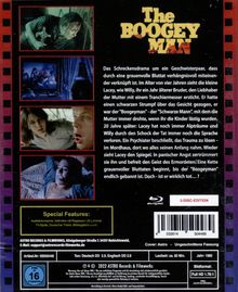 Texte: 
"The Boogey Man", Beschreibung des Films über ein Geschwisterpaar und ihre traumatische Vergangenheit. 
Bilder: Vier Filmszenen.