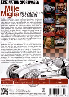 Die Mile Miglia - Die legendären 1.000 Meilen, DVD