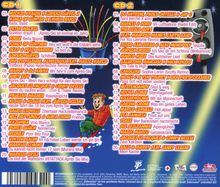 CD 1: Mickie Krause - Baila, Baila. CD 2: DJ Antoine - Sara perché ti amo. Illustration: Fröhliche Figur auf Ski.