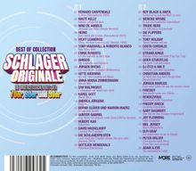 "BEST OF COLLECTION SCHLAGER ORIGINALE, DIE UNVERGESSLICHEN HITS DER 70er, 80er und 90er." Liste mit Liedtitel.