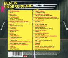 Berlin Underground Vol.10, 2 CDs