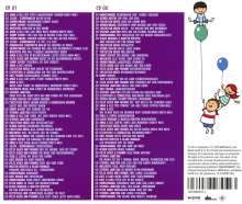 Die 100 Besten Kinderlieder: Der Kids Party Megamix, 2 CDs