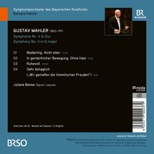 Gustav Mahler Symphonie Nr. 4 G-Dur. Vier Sätze mit Juliane Banse Sopran. BR Logo rechts oben.