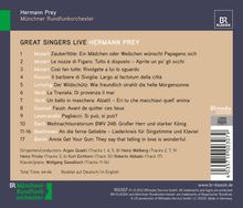 Hermann Prey - Great Singer live, CD