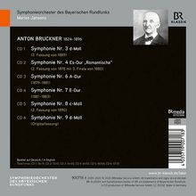 Anton Bruckner (1824-1896): Symphonien Nr.3,4,6-9, 6 CDs