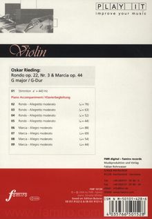 Play-it Studio-CD Violine: Oskar Rieding, CD
