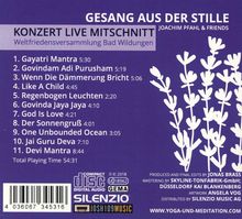 Joachim Pfahl: Gesang aus der Stille: Konzert-Livemitschnitt Weltfriedensversammlung Bad Wildungen, CD