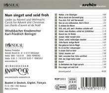 Windsbacher Knabenchor - Nun singet und seid froh, CD