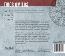 Thios Omilos - Kontraste in der deutschen Kirchemusik (1600), CD