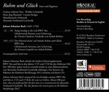 Johann Sebastian Bach (1685-1750): Kantaten BWV 36a &amp; 66a, CD